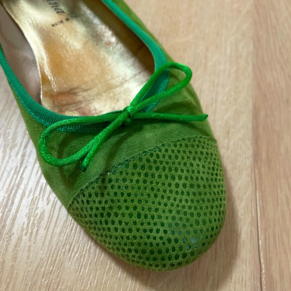 Paoli Green Ballerina Flats